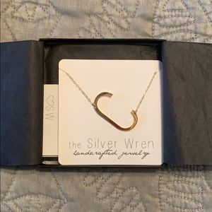The Silver Wren -letter C necklace